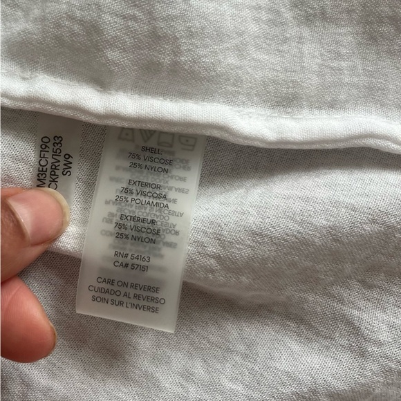 Calvin Klein Cap Sleeve Open-Front Jacket Women's Small White Solid - Picture 8 of 8